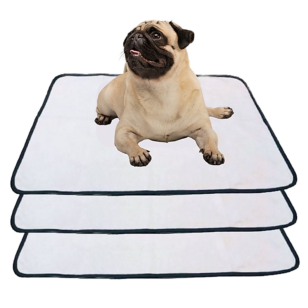 Kit 3 Tapete Higienico Fralda Cães Ultra Absorvente 50x35