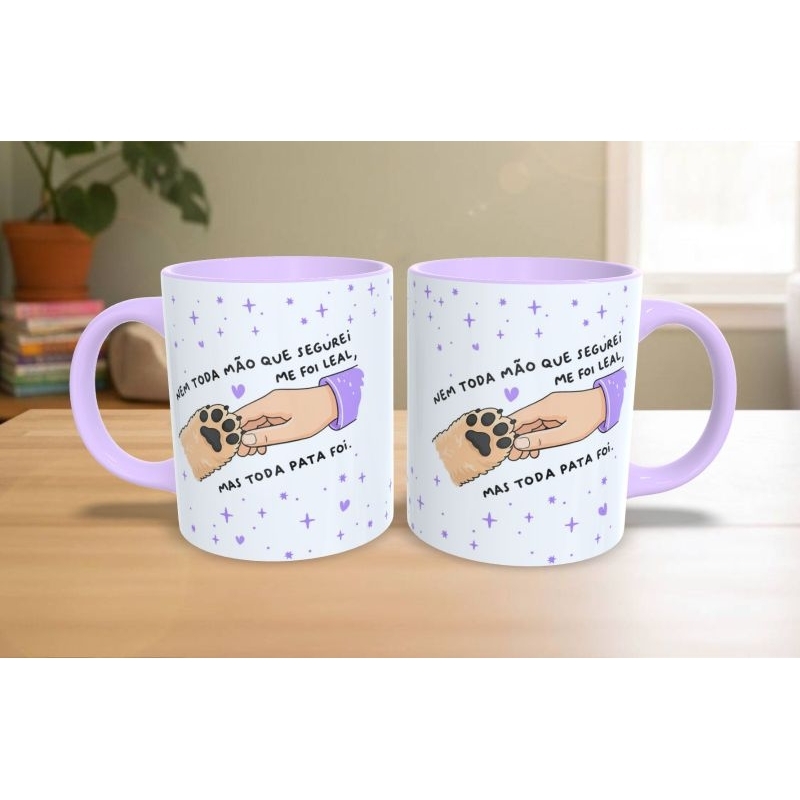 Caneca/Xícara de Cerâmica — Pet Companheiro | Presente Criativo