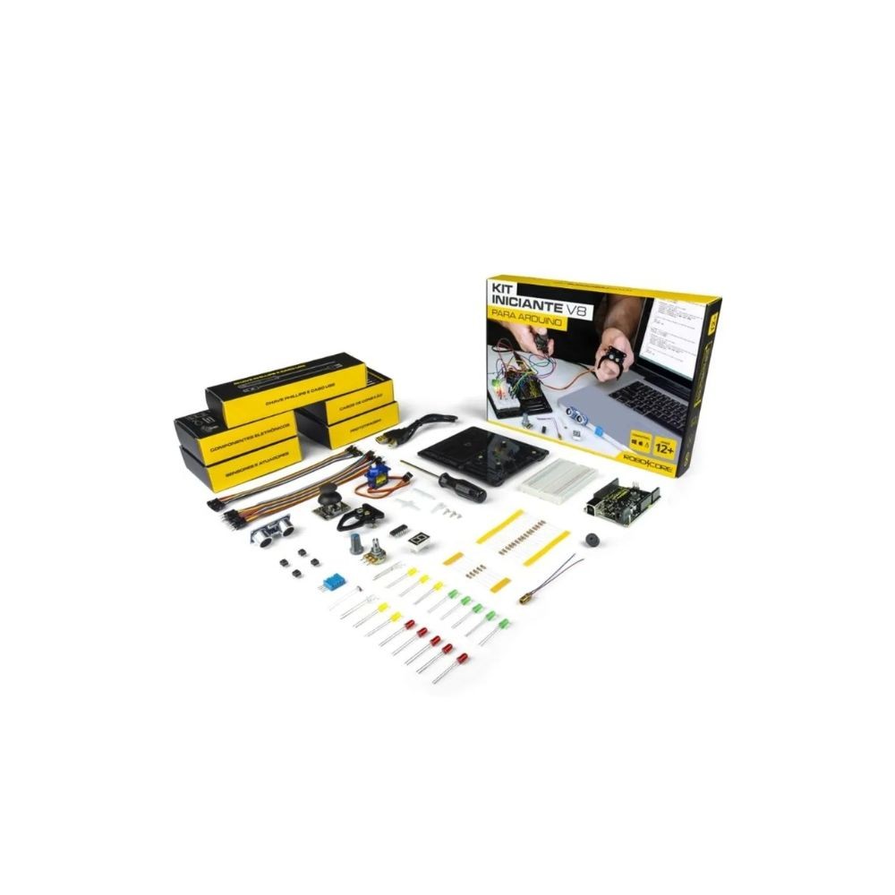 Kit V8 p/ Arduino p/ Iniciantes com Blackboard UNO R3