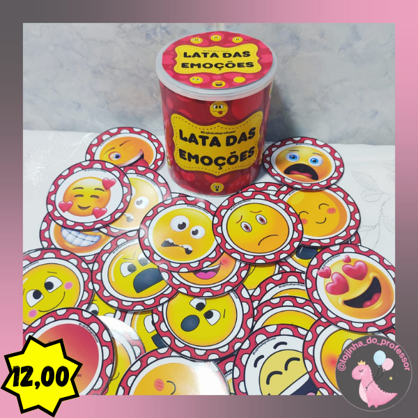 LATA DAS EMOÇÕES - EMOJIS