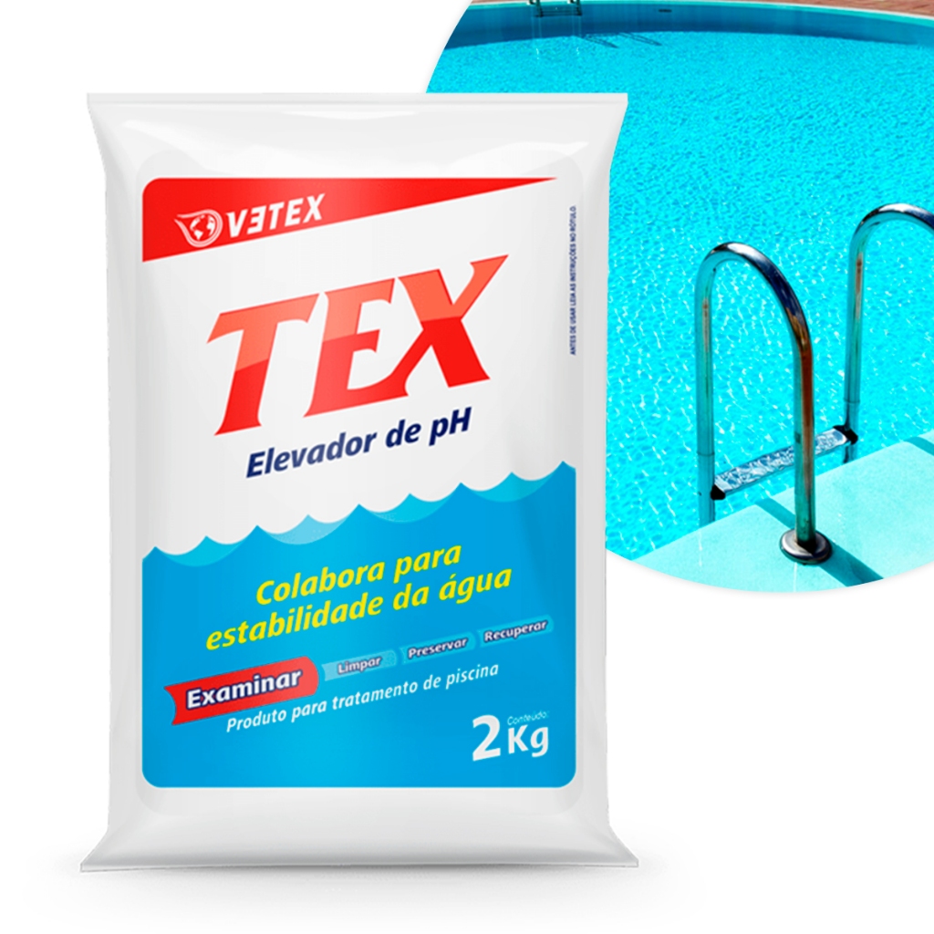 Elevador De PH Para Piscina 2 Kg Controlador Limpeza Vetex