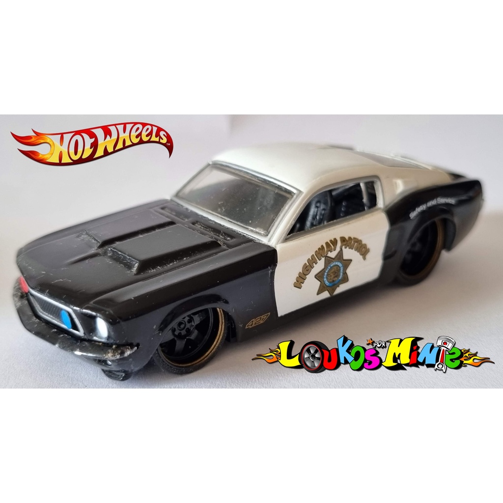 Hot Wheels ´68 Mustang Highway Patrol Custom Design Loose
