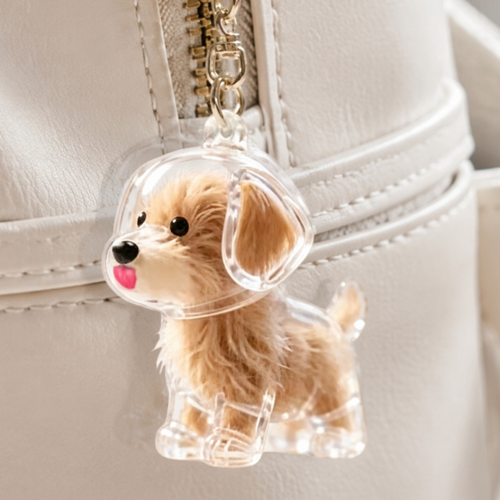 Pet Hair Keepsake Keychain Portable Transparent Pendant Diy Meaningful Fur for Lovers Personalized Memory Gift Lightweig