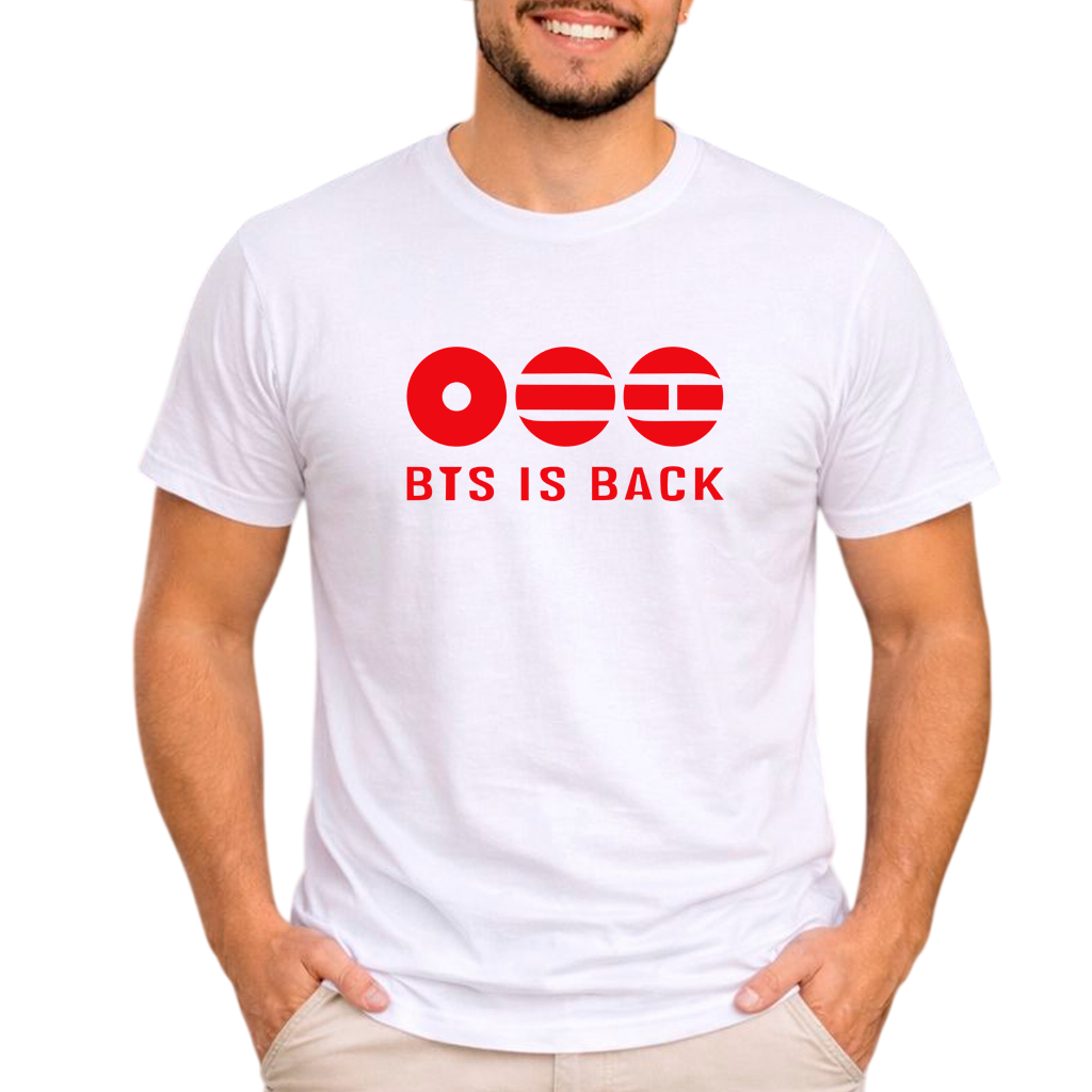 Camiseta Algodão Unissex BTS Brasil Shows 2026 Lançamento Coreano Qualidade