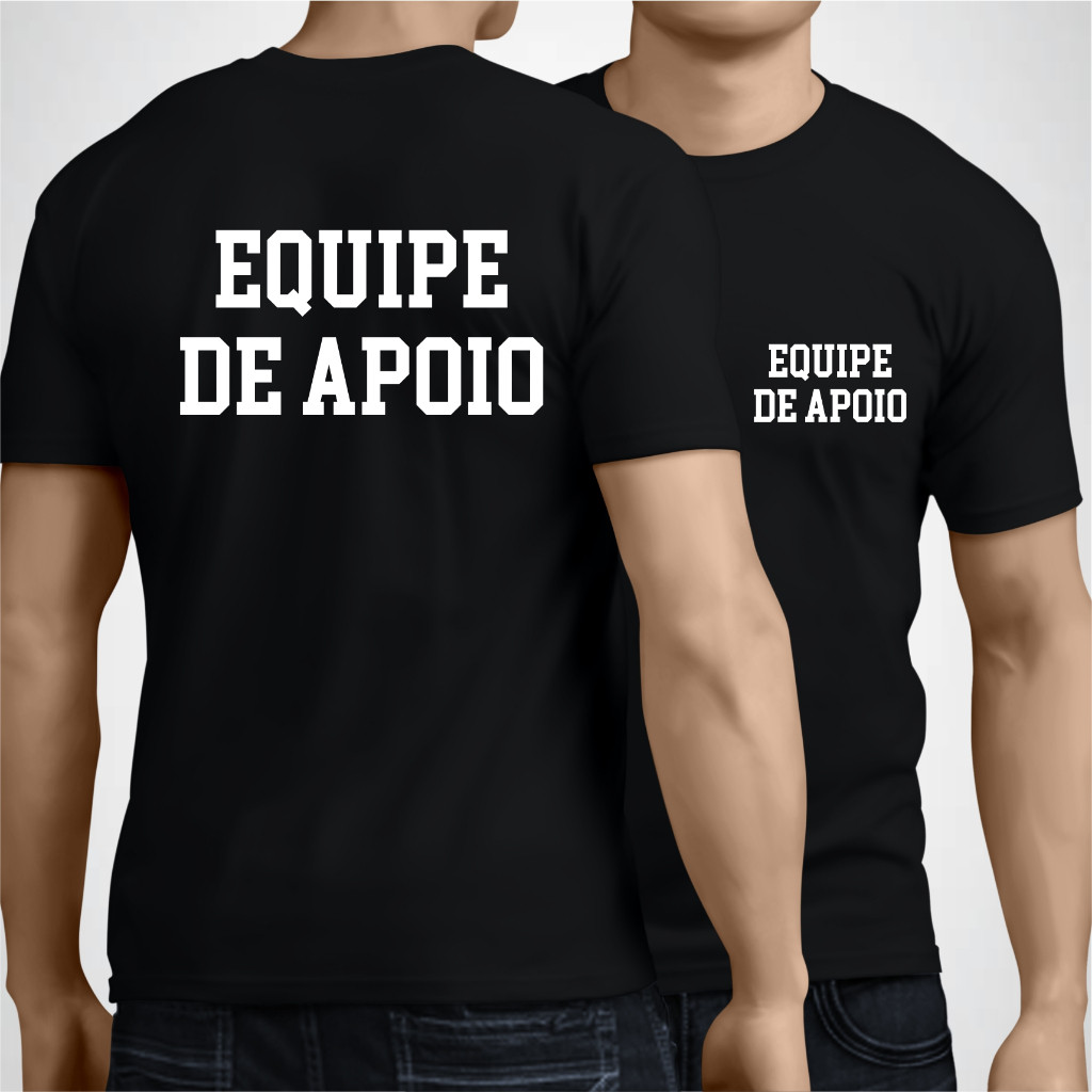 Camiseta Uniforme de Trabalho  Evento Show Equipe de Apoio Produto de Otima Qualidade Envio Imediato A pronta Entrega