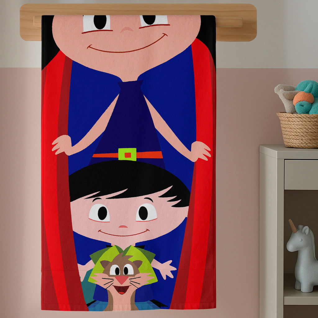 Toalha de Banho Algodão Infantil Qualidade Estampa Menina Divertida Incrível Show