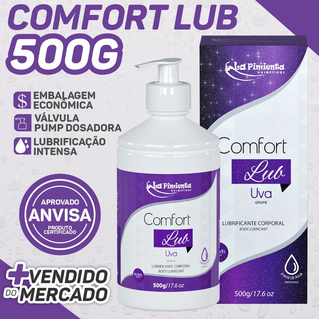 GEL COMFORT LUB DESFRUTE DE SENSAÇÕES ÚNICAS COM TEXTURA SUAVE E ENVOLVENTE!