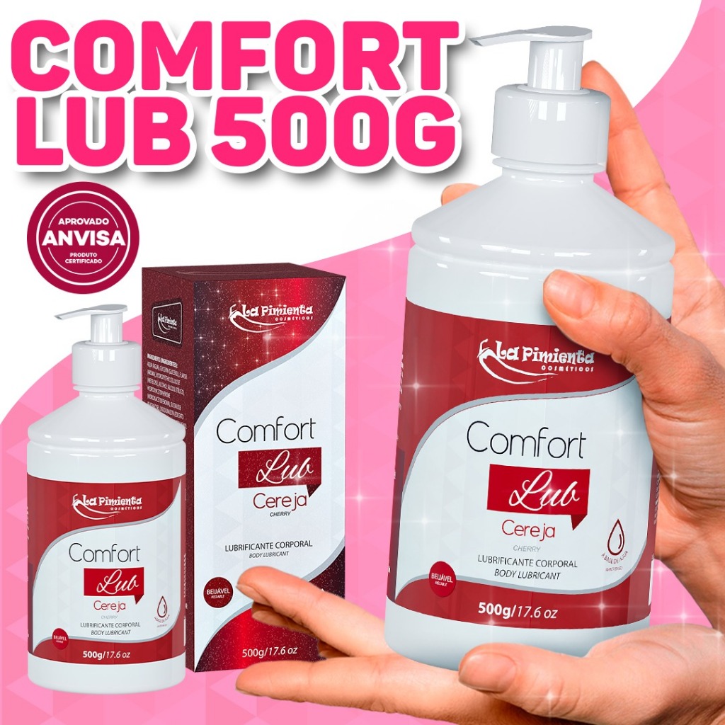 GEL COMFORT LUB PROTEGE CONTRA A SECURA, MANTÉM O DESLIZAMENTO SUAVE.
