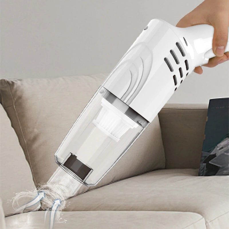 Mini Aspirador de Pó Portátil Handheld Vacuum Cleaner 3.7V 1200 Mah Recarregável