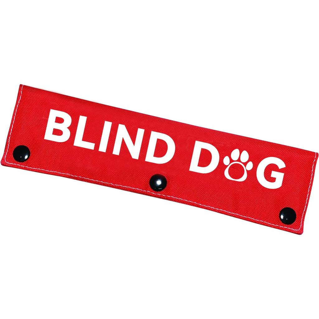 Advivio Blind Dog Red Dog Leash Sleeve, Etiqueta de Identificação Suspensa para Cães e Gatos, A Escolha para Pass