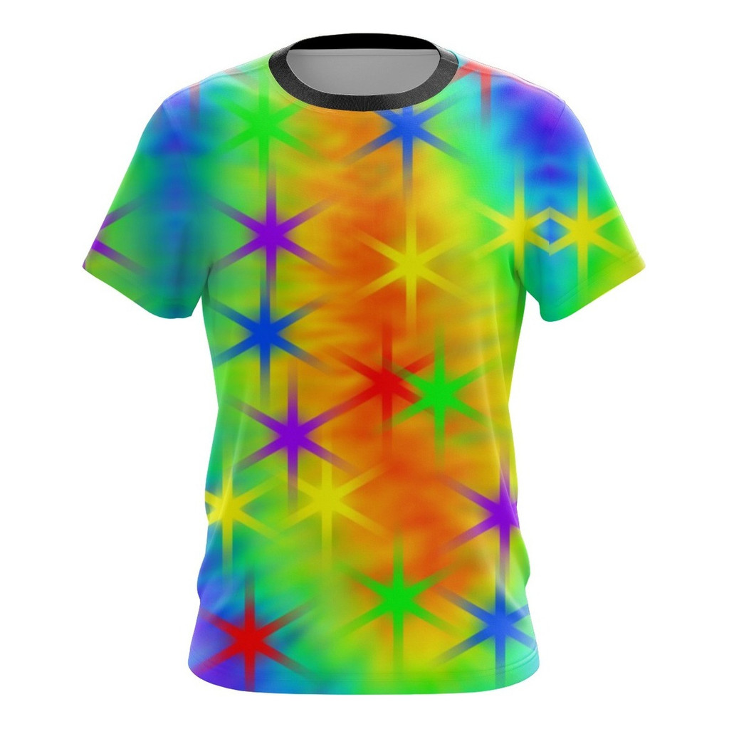 Camisa Camiseta Festas Brilhos Luzes Espiral Balada Cores