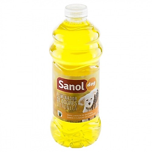 Eliminador de Odores Citronela Sanol Dog para Cães e Gatos 2l