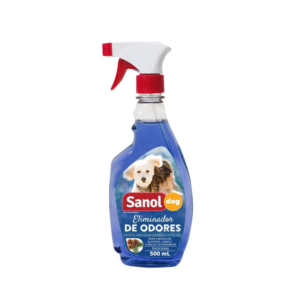 Eliminador De Odores Tradicional Gatilho 500ml Sanol Dog