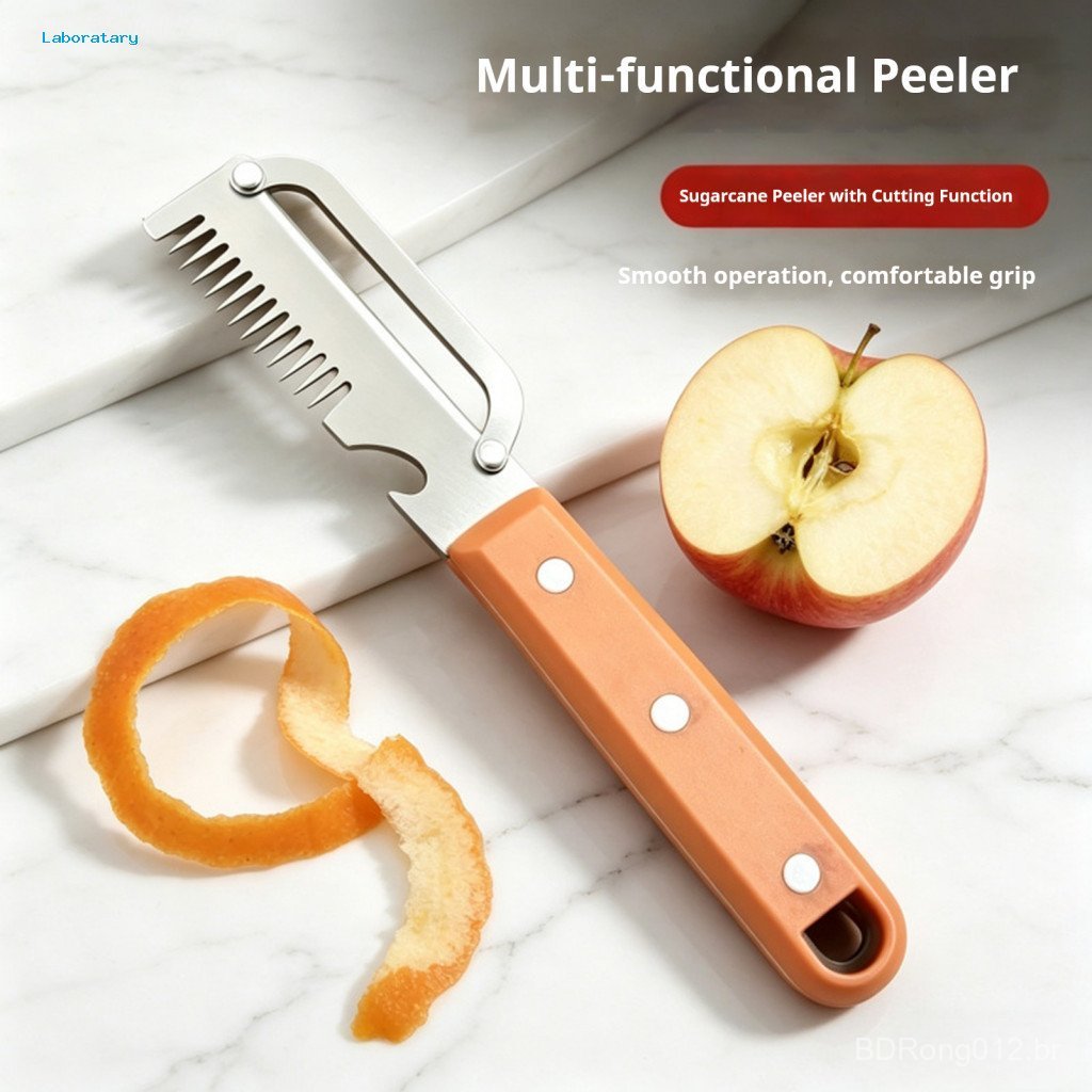 Anti Slip Vegetable Cutter Multifunctional Stainless Steel Peeler with Bottle Opener Double Comb Tooth Onion – Kitchen