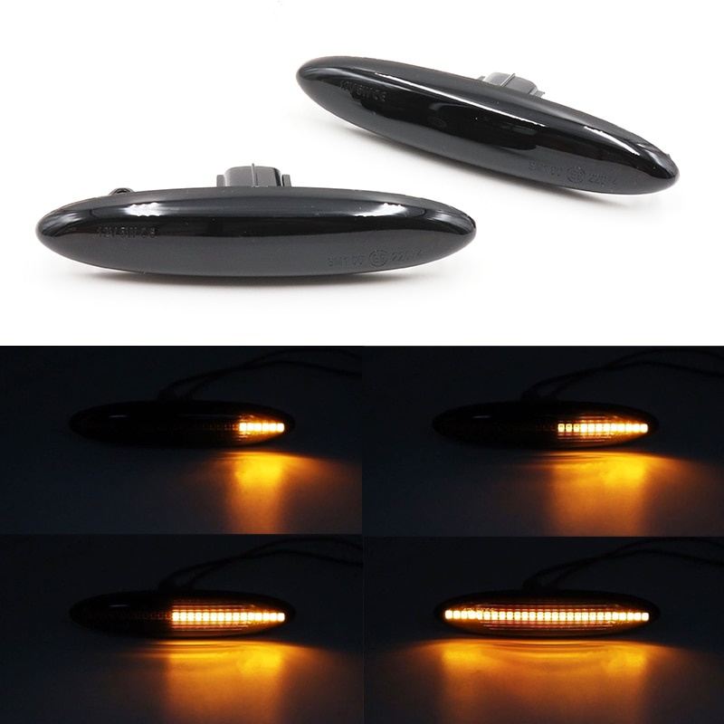 Novo 2X Dinâmico LED Marcador Lateral Indicadores De Sinal Volta Para Toyota Highlander Soarer Kluger GSU 4 Lexus IS250