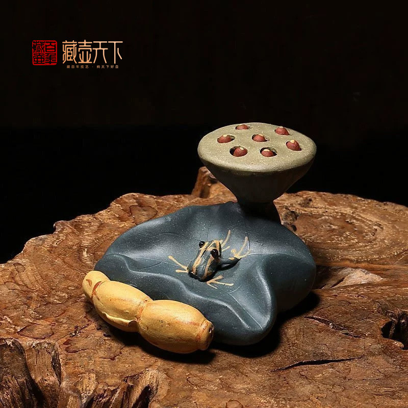 Capa titular areia roxa chá Pet Boutique pode levantar decorações de mesa de chá chá jogar mesa de chá pequenos ornament