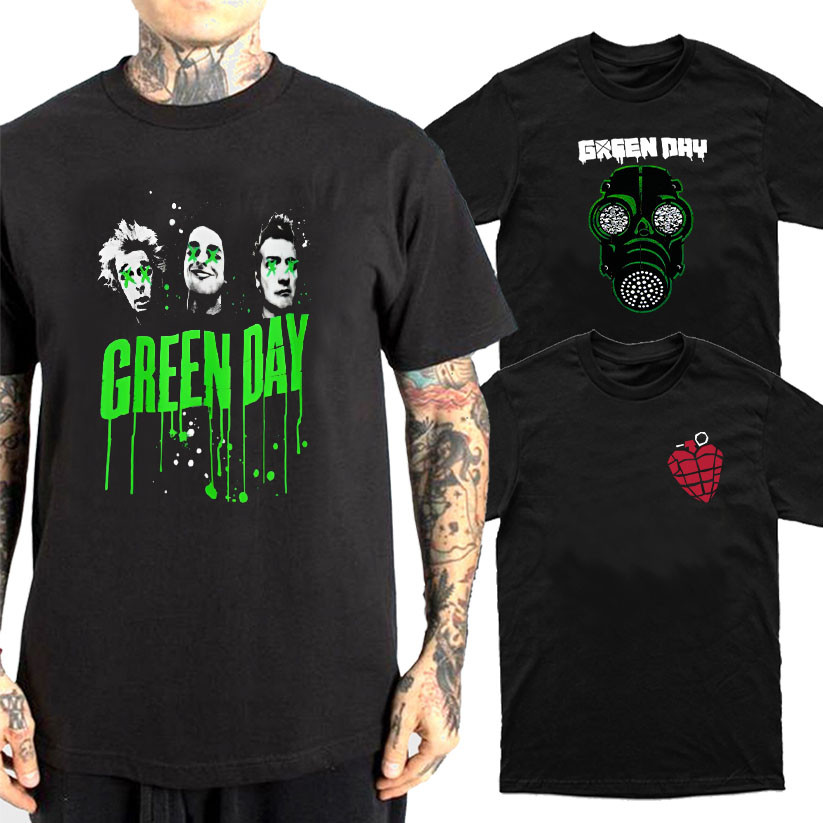 Camiseta Green Days Qualidade Varias Estampas Banda de Rock Emo Algodão Unissex LançamentoTemos Plus Size Envio Rapido