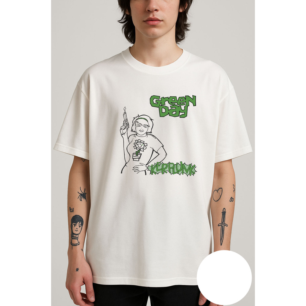 Camiseta Premium Green Day Kerplunk Qualidade Algodão Unissex Lançamento Gotico Emo Dark Goth