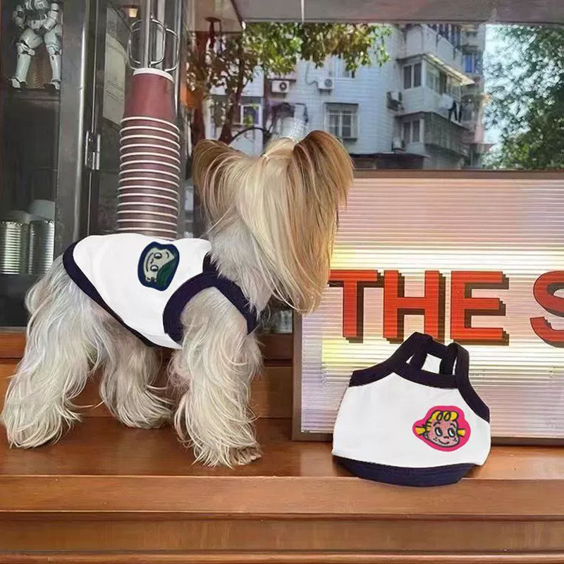 Yorkshire dedicado camisola colete cão Shih Tzu Bichon Teddy estilo fino influenciador Ultra pequeno corpo filhotes de c