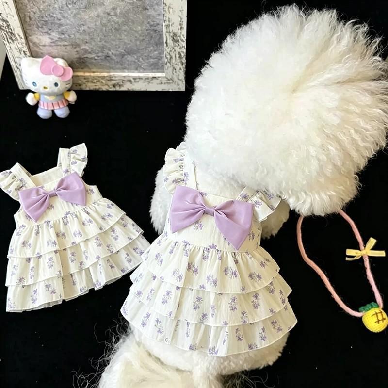 Primavera verão estilo coreano ins estilo cão colete saia gato colete Bichon teddy pomeranian pequeno cão Pet traje Shih