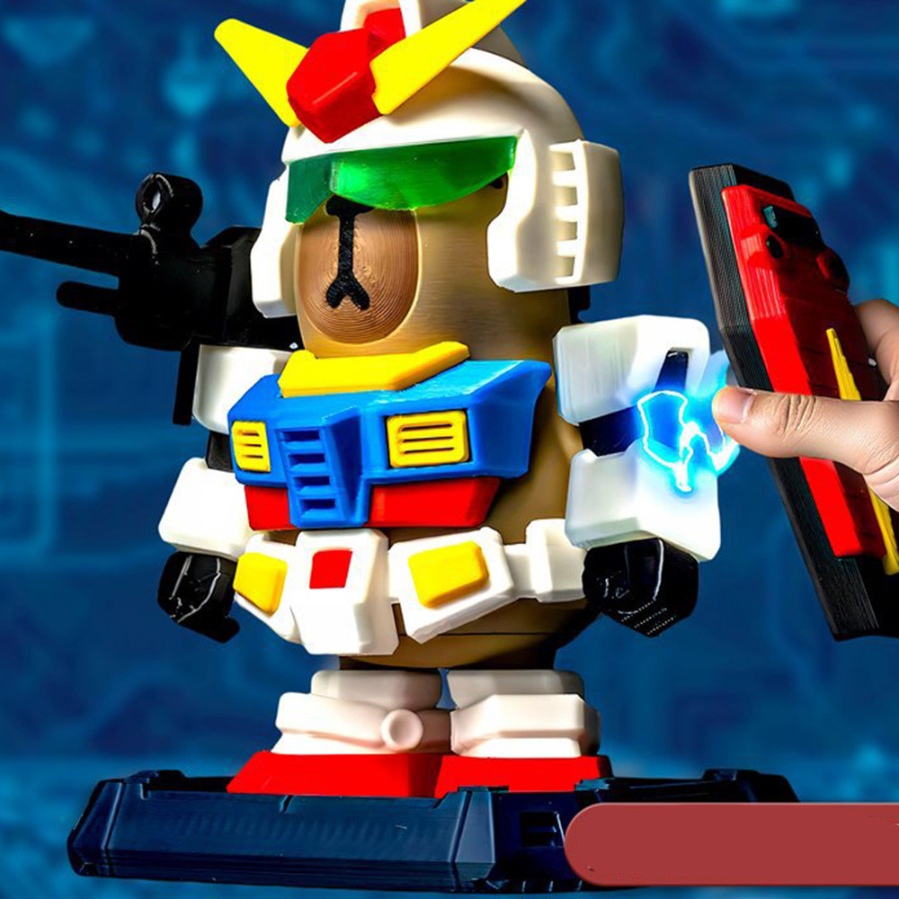 Capivara Gundam Modelo Figura Forças Especiais Decoração Magnética Temática Com Design Mech Nova Edição Brinquedo Coleci
