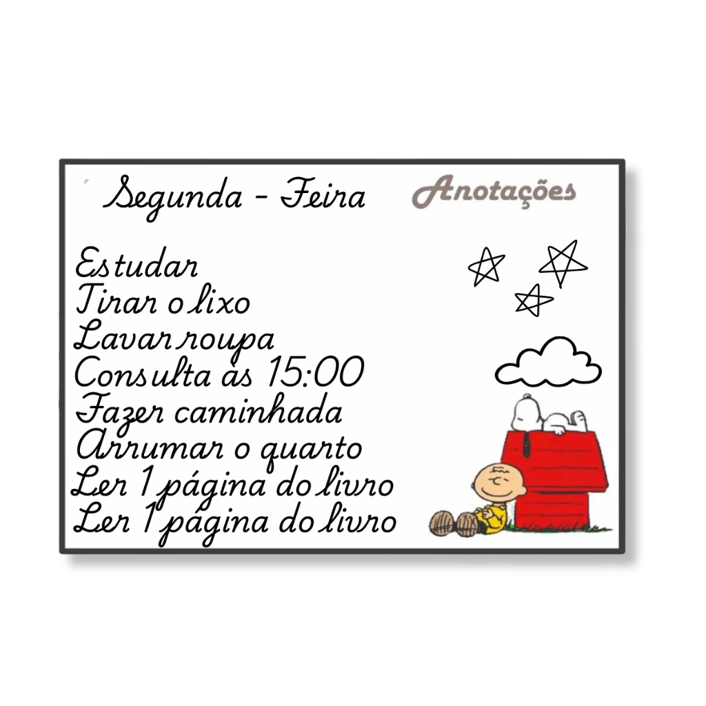 Lousa Magnética para Geladeira A4 GD10 Personalizada - Recados, Organização e Decoração Prática
