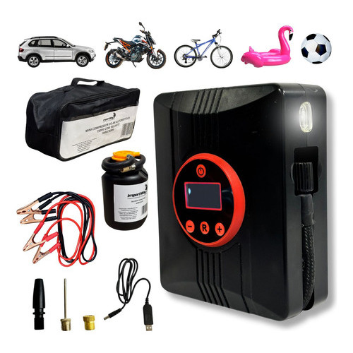 Mini Compressor de Ar Automotivo 150PSI Importway Sem Fio com Selante e Bolsa 🚗🔥