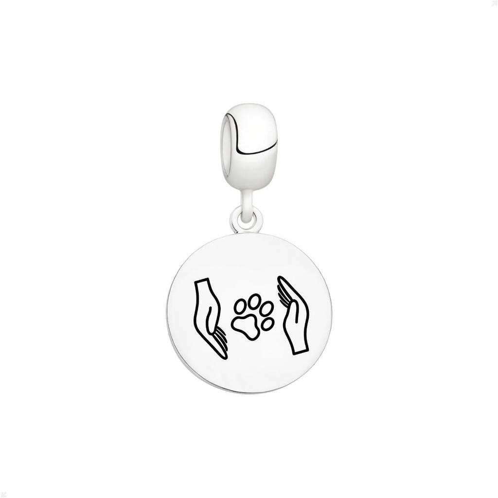 Berloque Pingente Prata 925 Pata Pet Design Premium