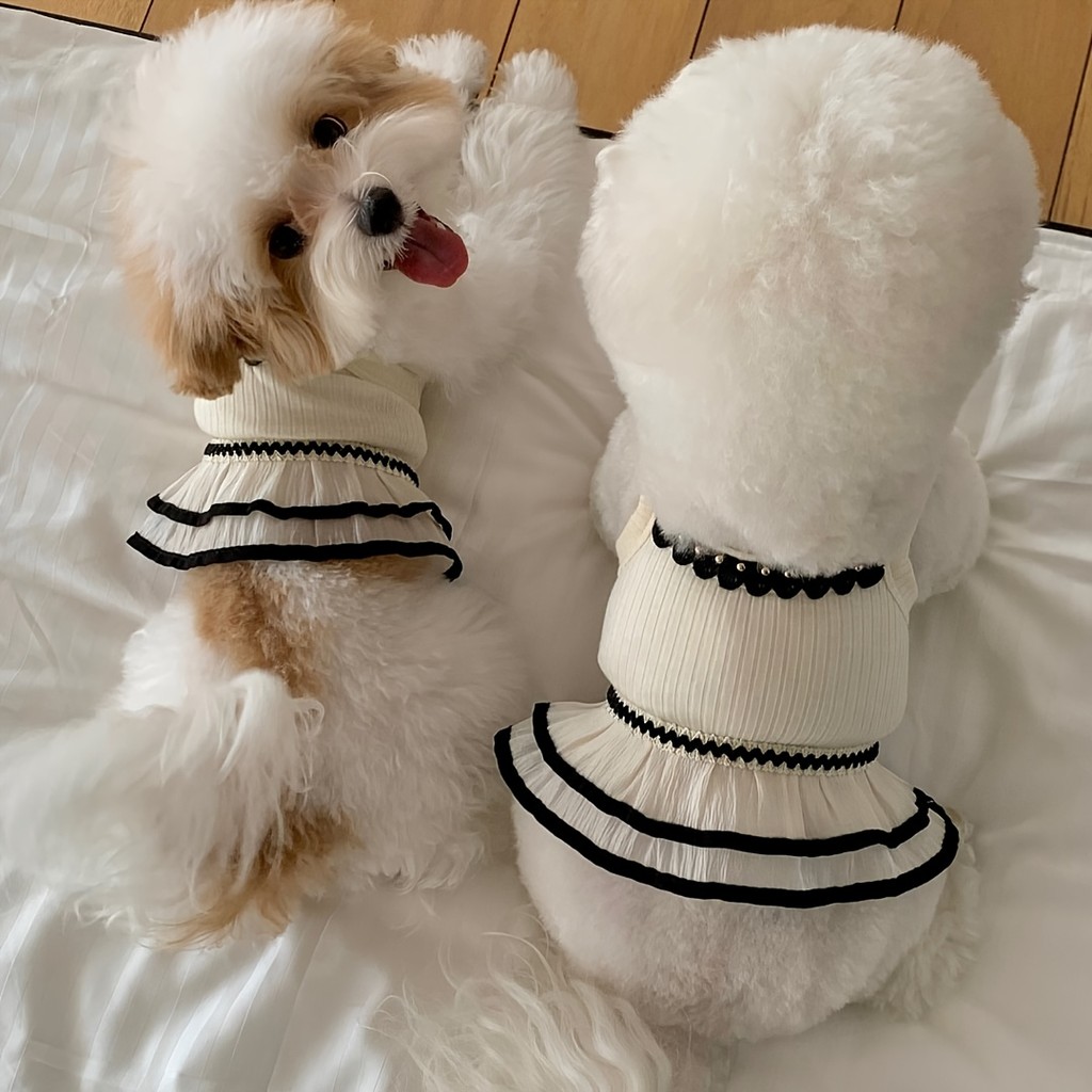 Dog Cute Princess Style Pet Suitable for Dog Clothes, Cat Clothes, Supplies, Thin Cloth, Small and Medium Sized Dog Stra