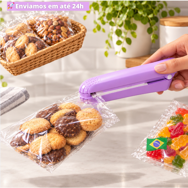 Mini Máquina Seladora de Alimentos Handheld Portátil Do Aferidor Do Calor Do Sacos