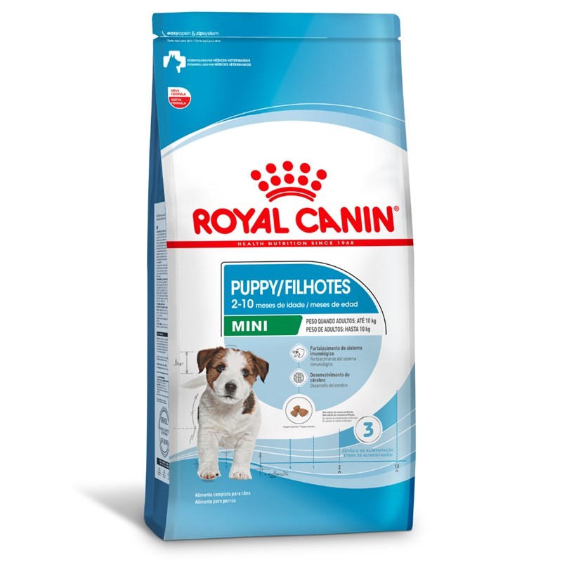 RAÇÃO ROYAL CANIN MINI PUPPY CÃES FILHOTES PORTE MINI 7.5KG