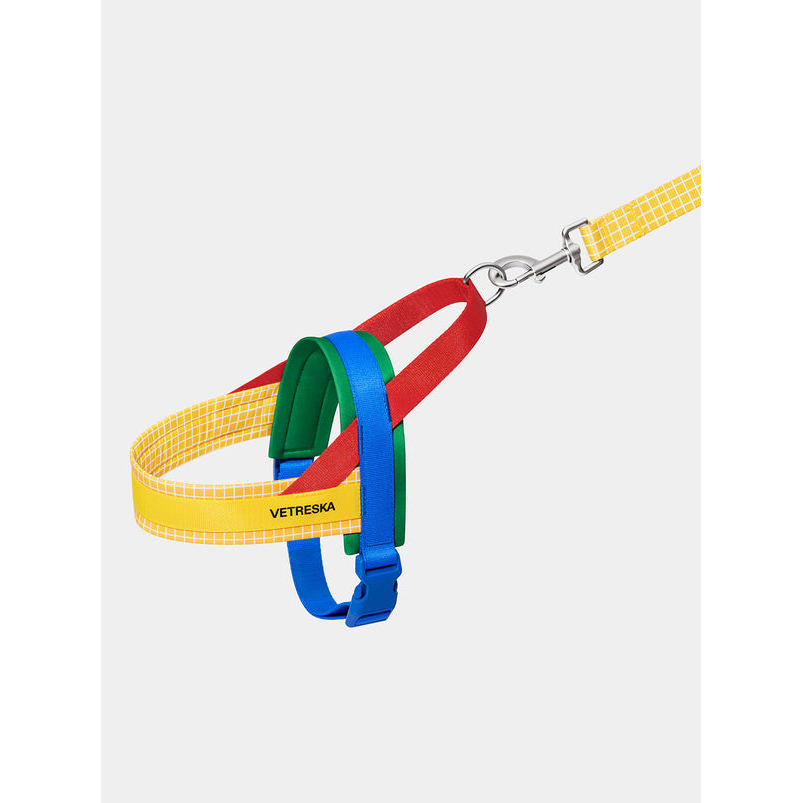 VETRESKA  Chroma Yellow Pet Harness & Leash Set - L