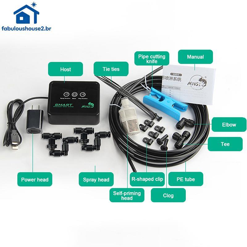 FABUL Sistema Inteligente Névoa Floresta Tropical Tanque De Temporização Kit Réptil Fogger Terrários Umidificador Tempor