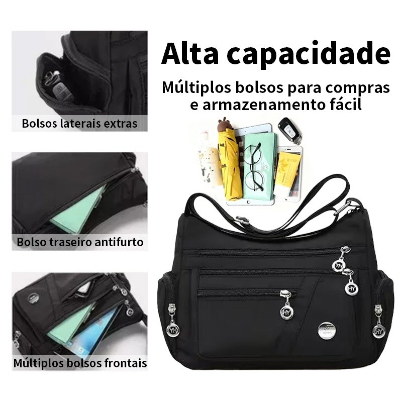 Bolsa mensageiro feminina todos os dias All-Match Vendido(s) - Azul
