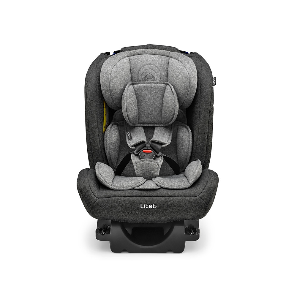 Cadeirinha Infantil para carro 0-36Kg Isofix All Stages Fix 2.0 Preto e Cinza Litet - BB452