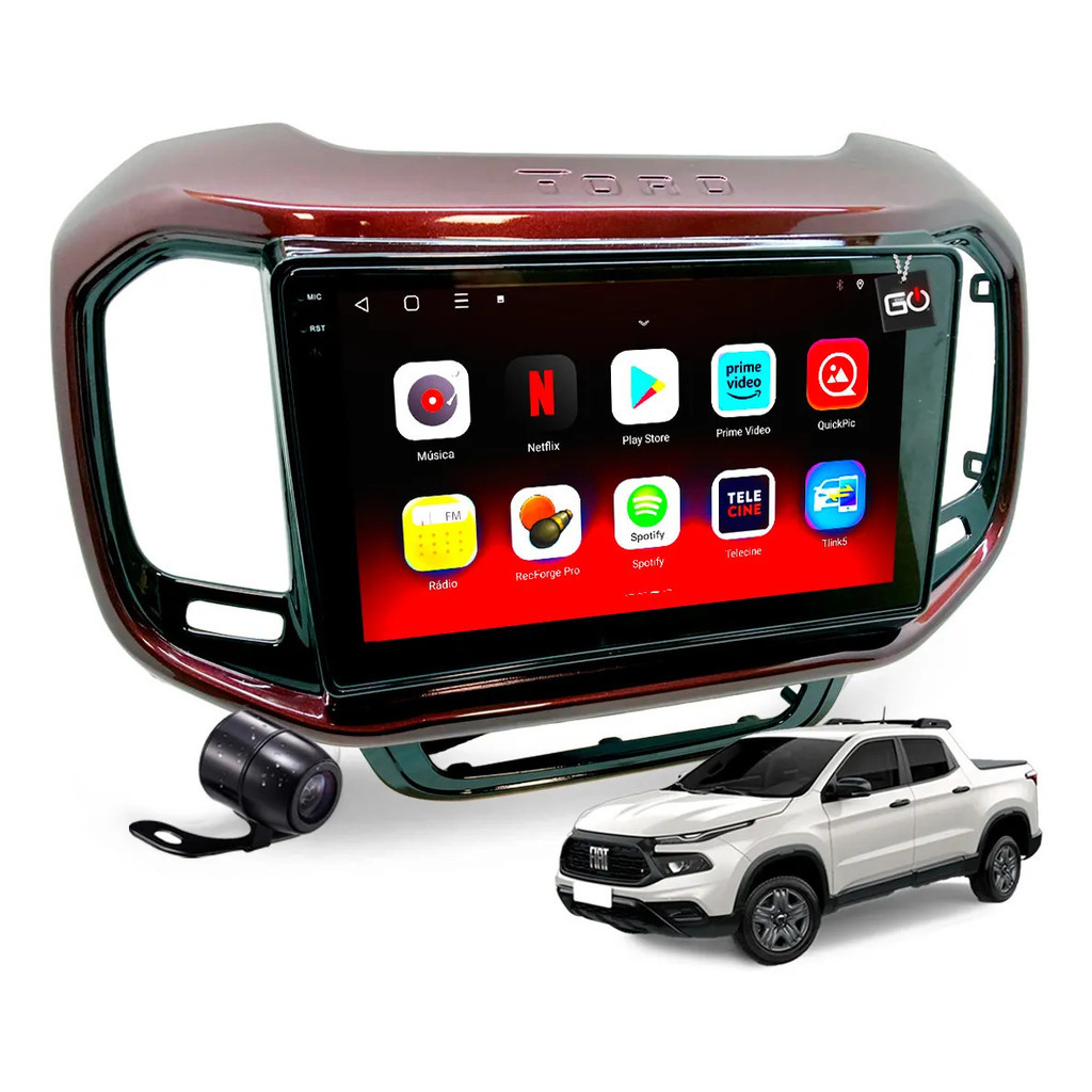 Multimidia Octacore 4ram Toro 16-21 Tela Qled All In Carplay
