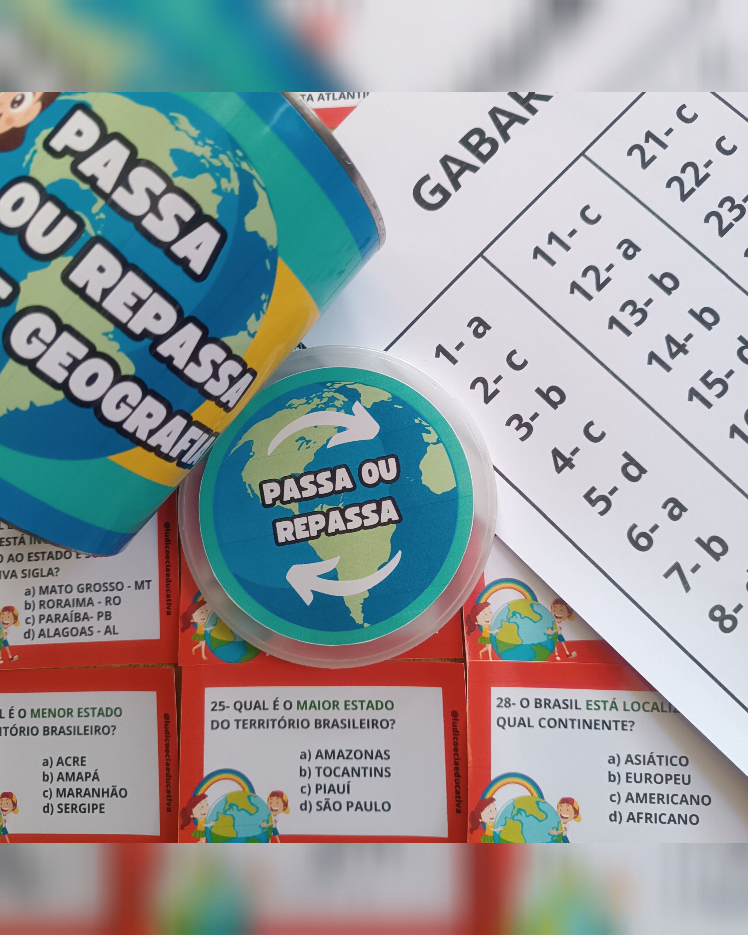 Passa ou repassa de geografia