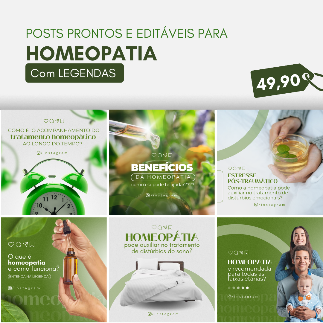 Pack Canva Homeopatia