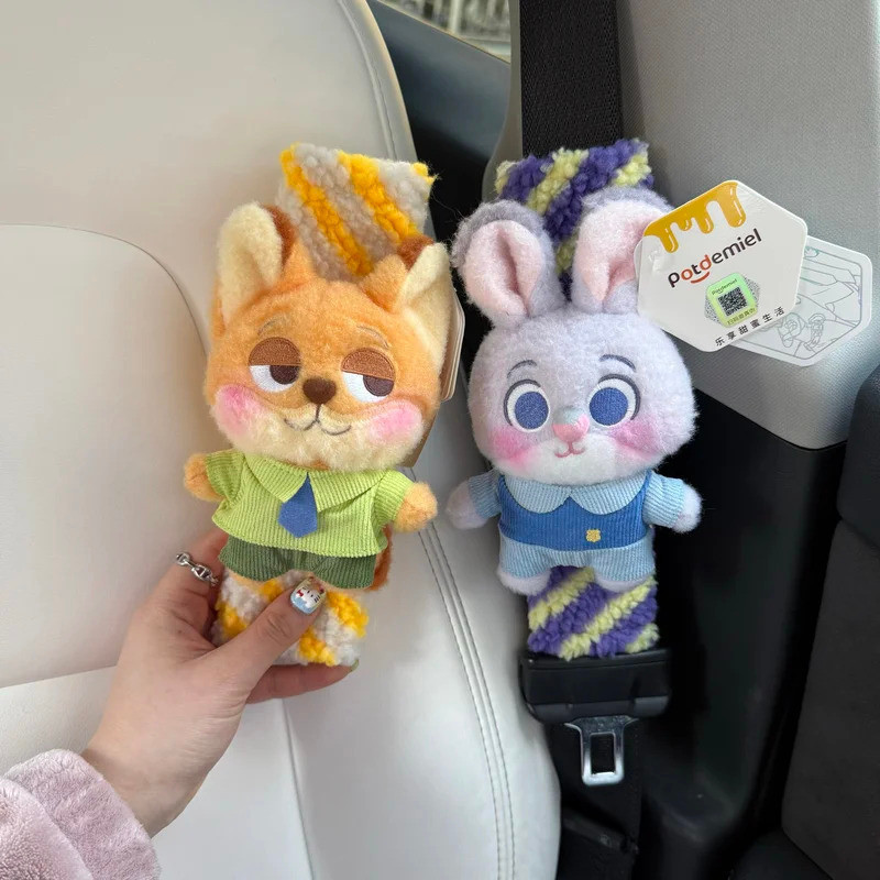 Zootocoon Judy micro-cute car safety belt cover multifunctional non-slip comfort mat cartoon car accessories gift JQHp