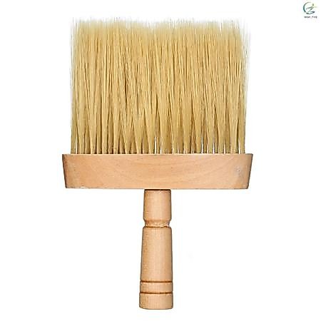Espanador Vassoura Feito Em Madeira para Barbearia Barbeiro Remover Resto de Pelos de Cabelo