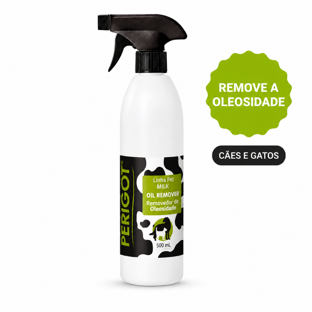 Removedor de Oleosidade Pet Perigot Oil Remover 500ml para Cães e Gatos Pré-Banho