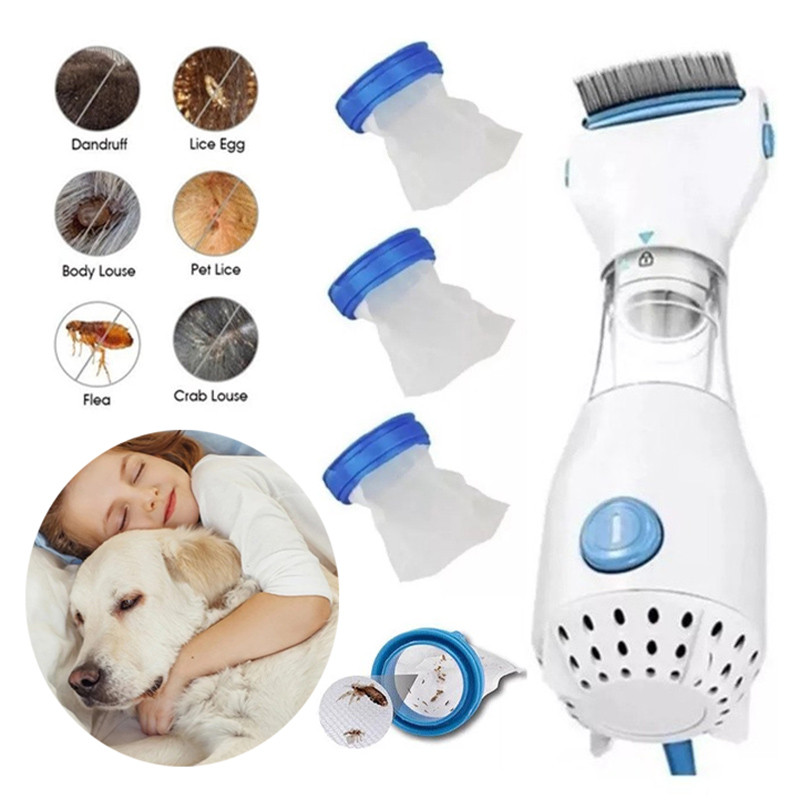 Pente Elétrico Para Piolhos Para Remover Piolhos E Ovos De Piolhos Em Cães Gatos E Crianças