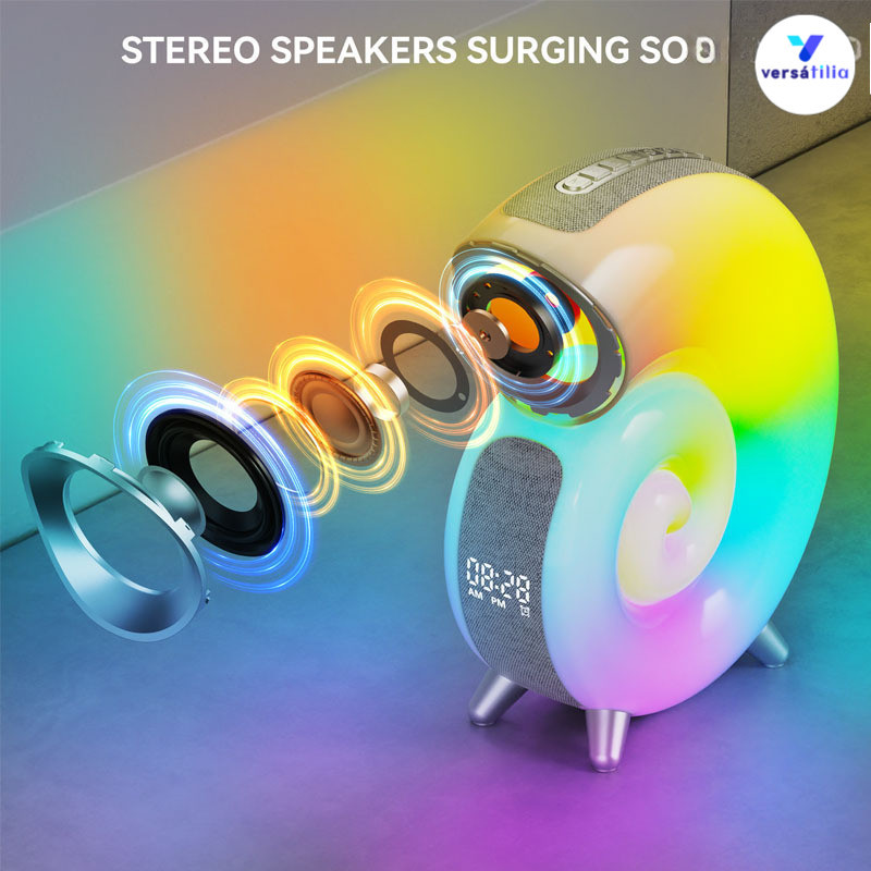 Impressionante alto-falante Bluetooth High Conch, semelhante ao Genius, combinação de controle RGB.