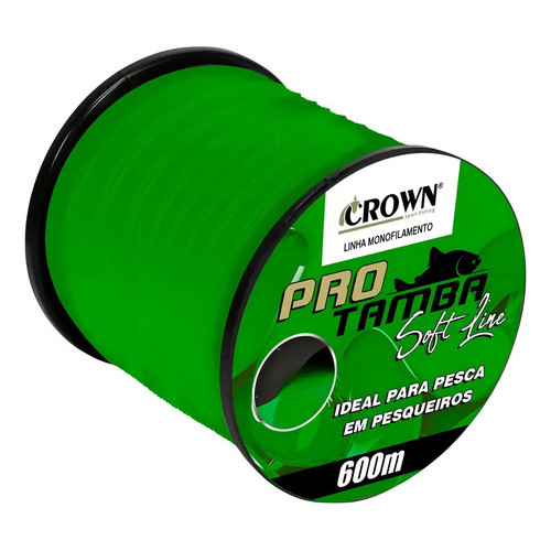 Linha De Pesca Pro Tamba Soft 0,33mm-22lbs Green Crown 600m Green