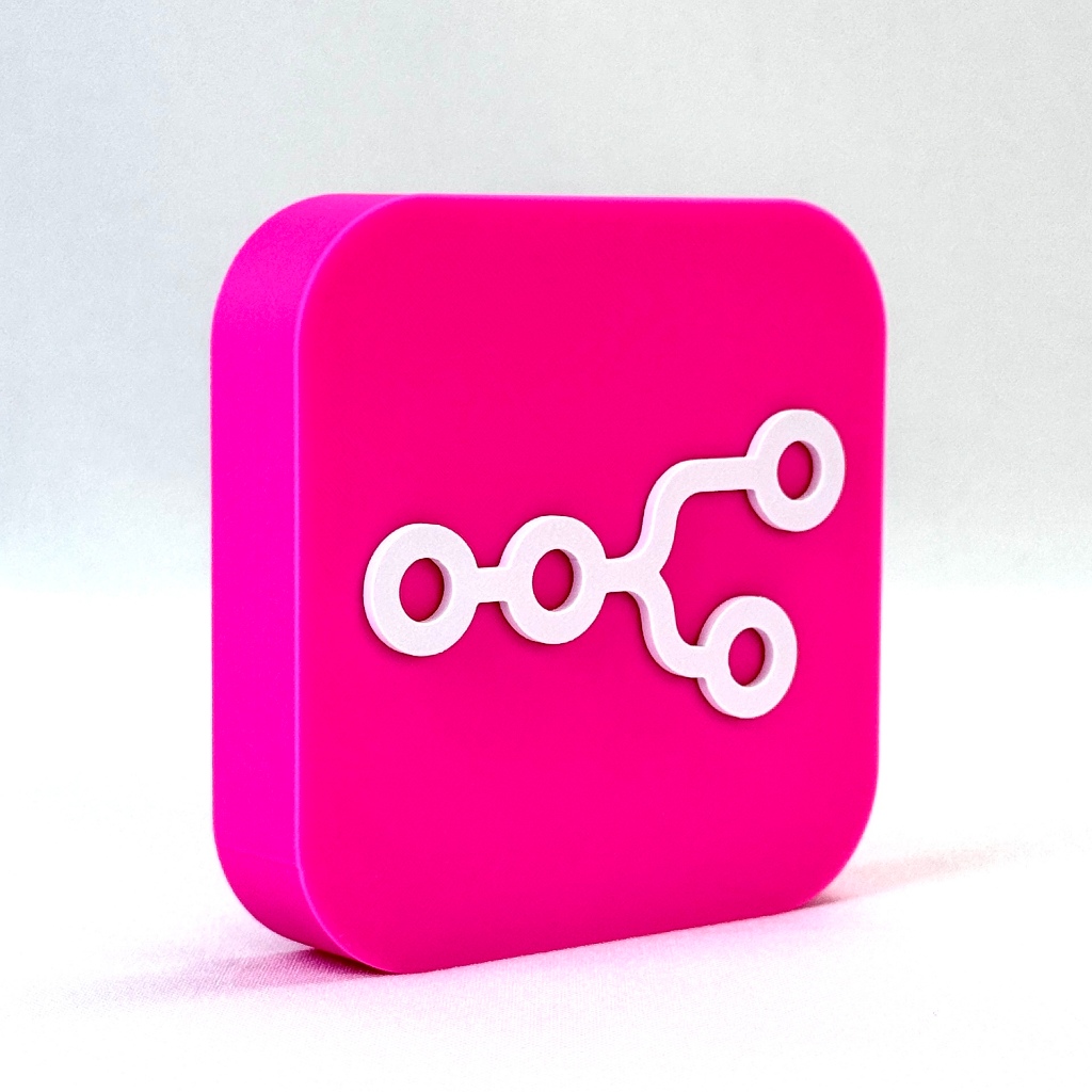Placa Decorativa Logo n8n em 3D Automação Tecnologia Design Moderno Vários Tamanhos