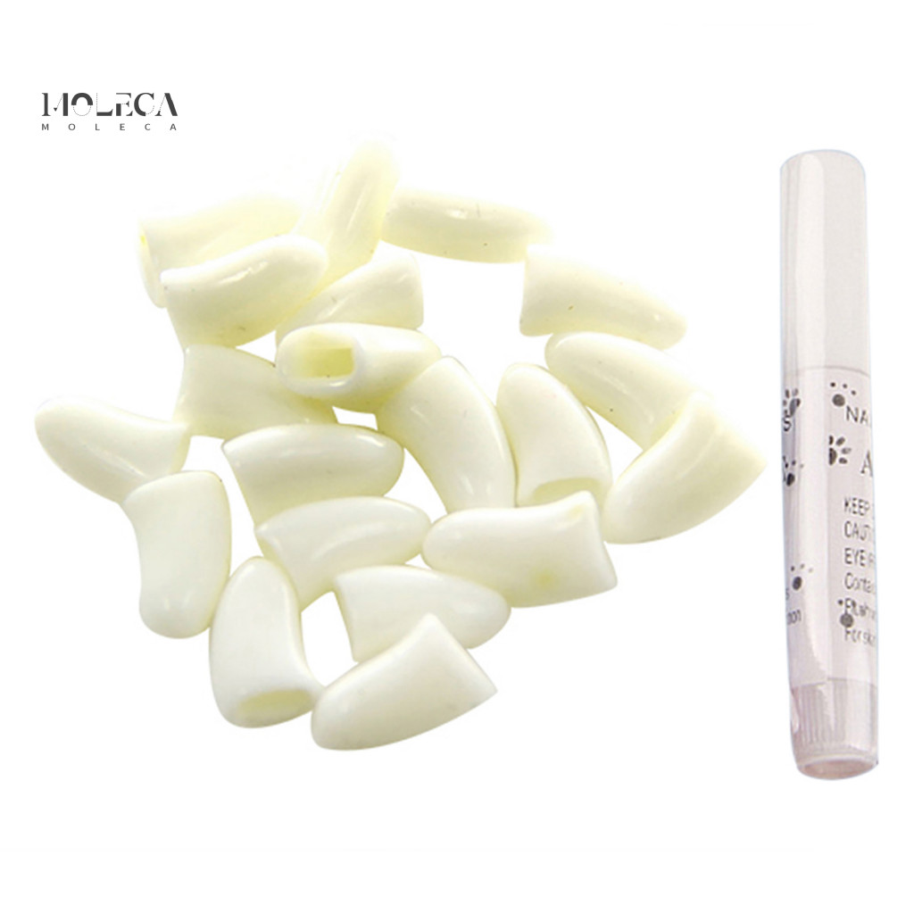 MO-20Pcs Pet Dog Cat Paw Claw Anti-Scratch Soft Silicone Nail Caps Capas Protetoras Bainha Para Casa
