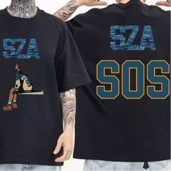 Camiseta Camisa Unissex Algodão Album SOS Sza Lyrical Music