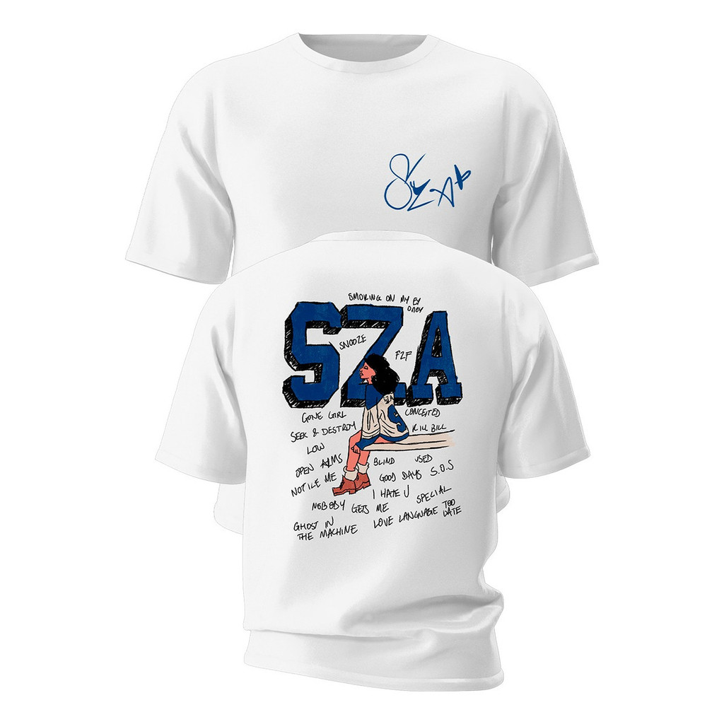 Camiseta Básica Sza Good Days Sos Self Care Ctrl Album T- Shirt Blusa Unissex Feminino Masculino
