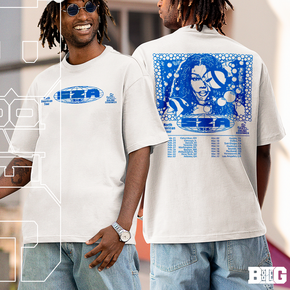 Camiseta Basica e OVERSIZED Sza Sos Self Care Kill Bill Graphic World Tour Unissex