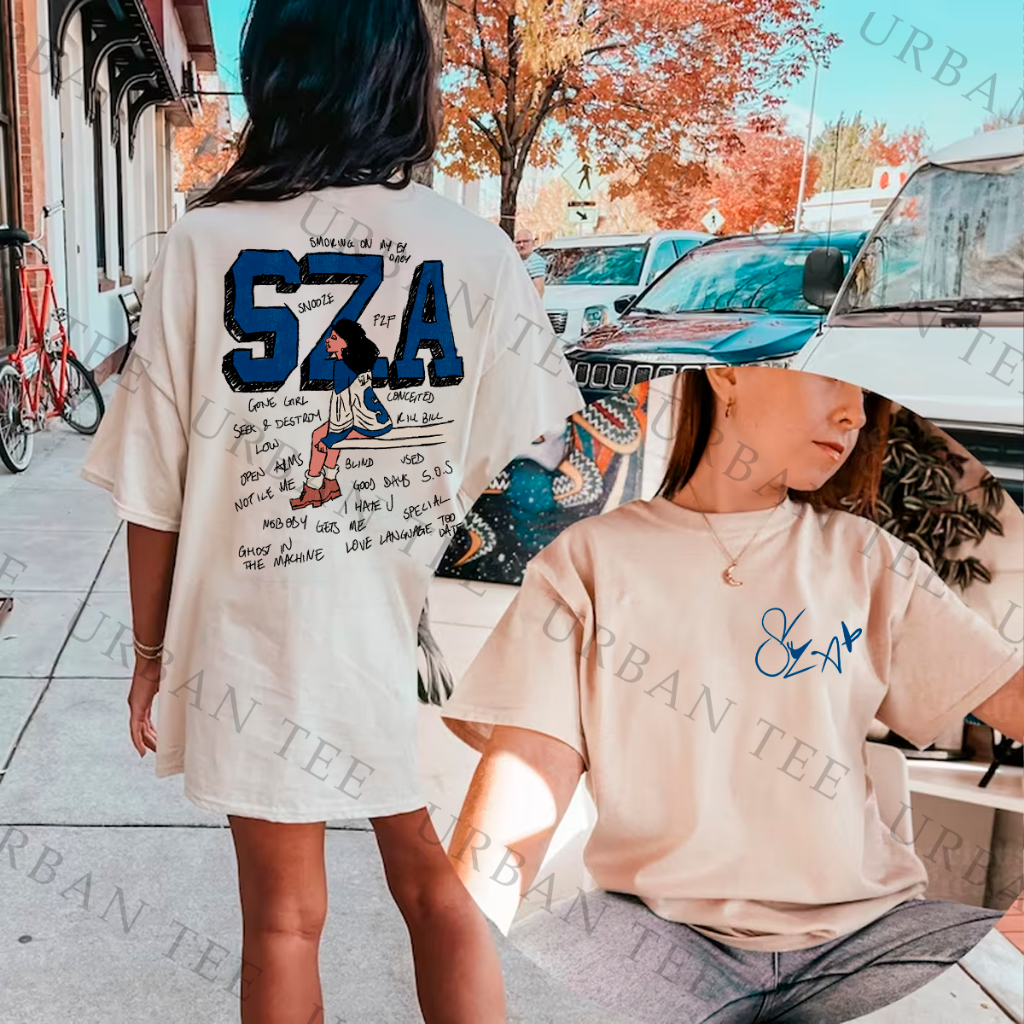Camiseta Basica Algodao Sza Good Days Sos Self Care Tracklist Ctrl Album Unissex